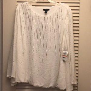 Alfani Women’s Rose Shimmer Shirt